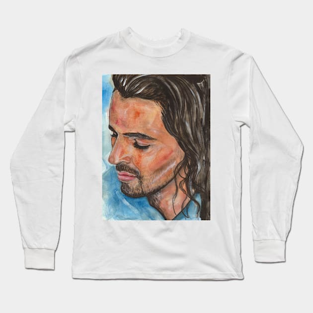 Thomas Anders Long Sleeve T-Shirt by Svetlana Pelin